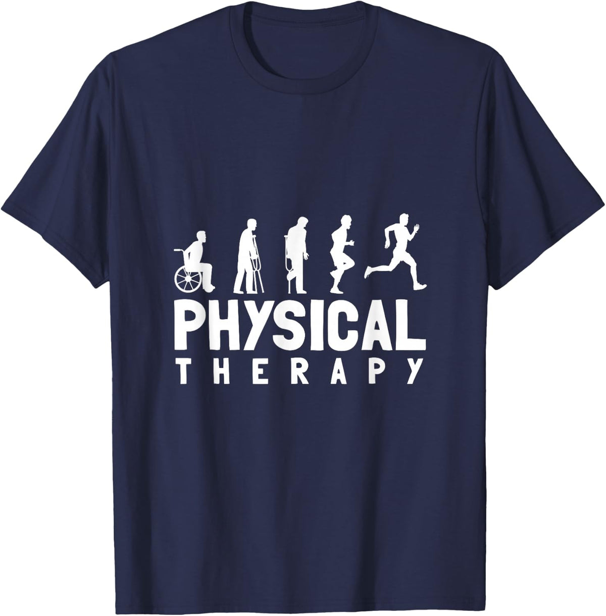 Physio Gift Physiotherapist T-Shirt - Navy Blue
