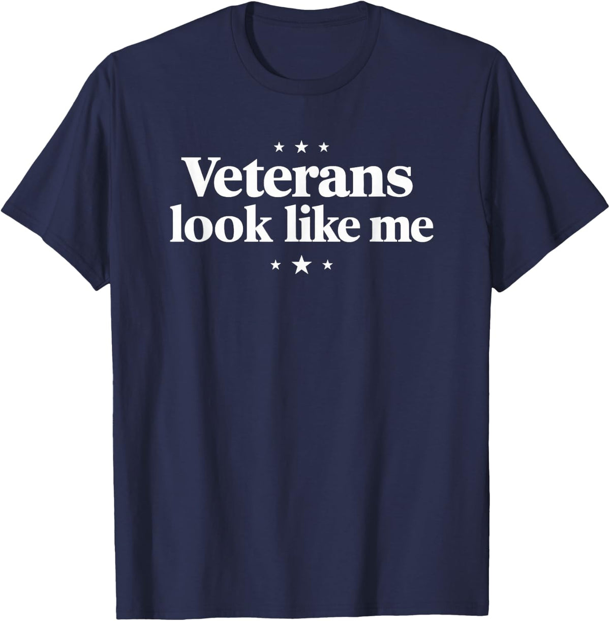 VETERANS LOOK LIKE ME | Military Appreciation T-Shirt - Navy Blue