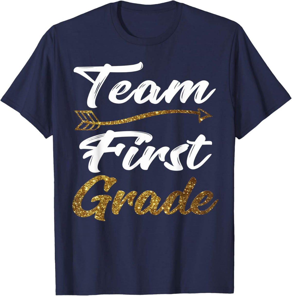 Team First Grade Shirt Teacher Student Back To School tee Men Women Kids T-Shirt - Navy Blue