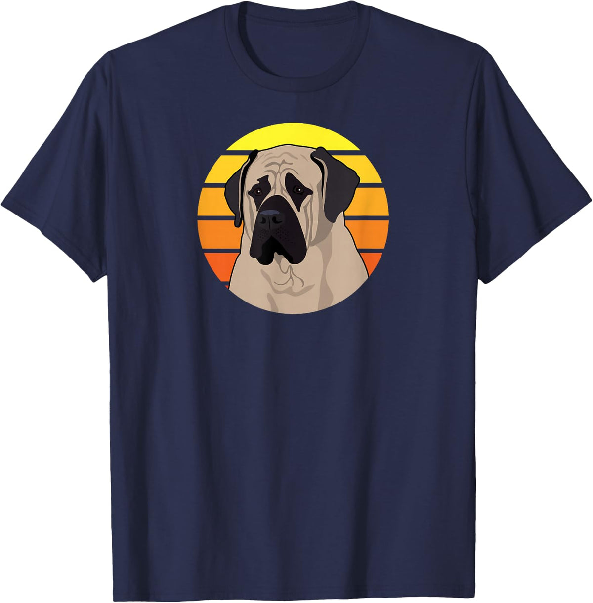 English Mastiff Dog Lover Gift T-Shirt - Navy Blue