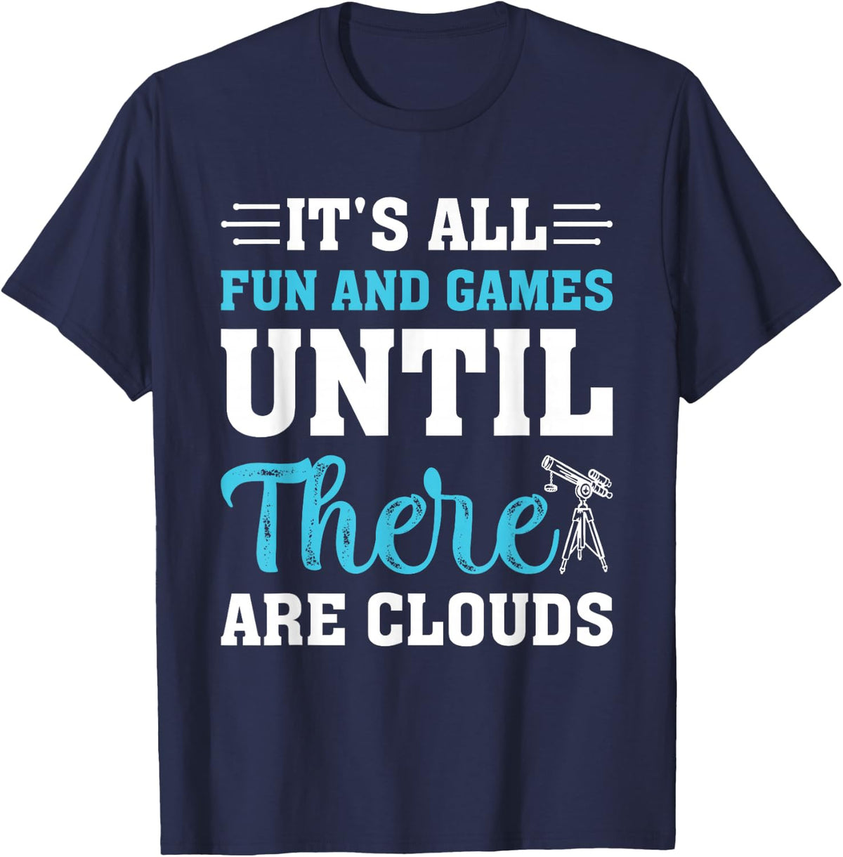 Astrophotographer Astronomer Telescope for Stargazing T-Shirt - Navy Blue
