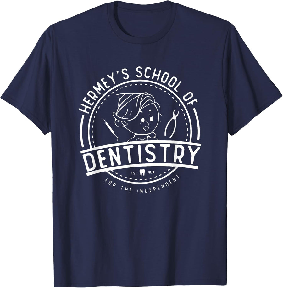 Hermey’s School of Dentistry Christmas Dental Hygienist T-Shirt - Navy Blue