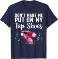 Cool Tap Dancing Art For Men Women Tap Dance Teacher Dancer T-Shirt - Navy Blue