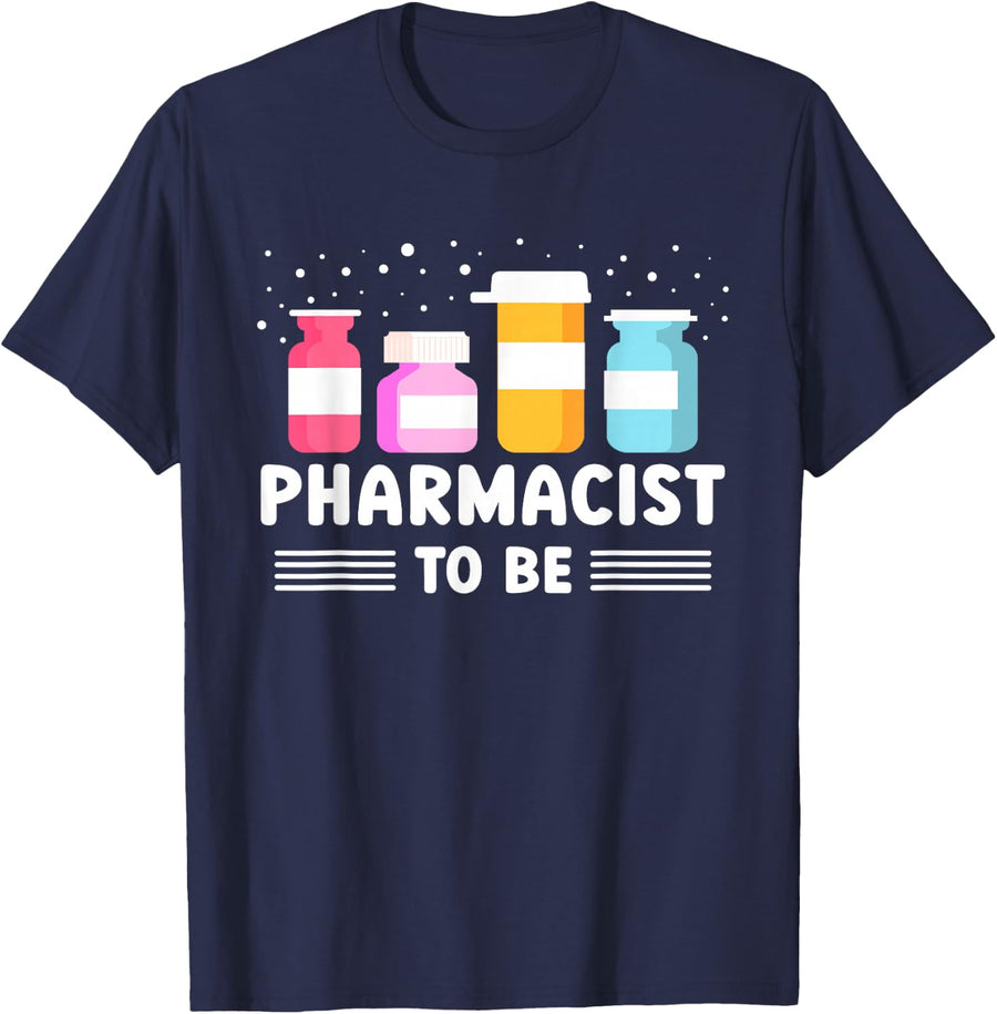 Future Pharmacist Graduate Student Pharmacy T-Shirt - Navy Blue