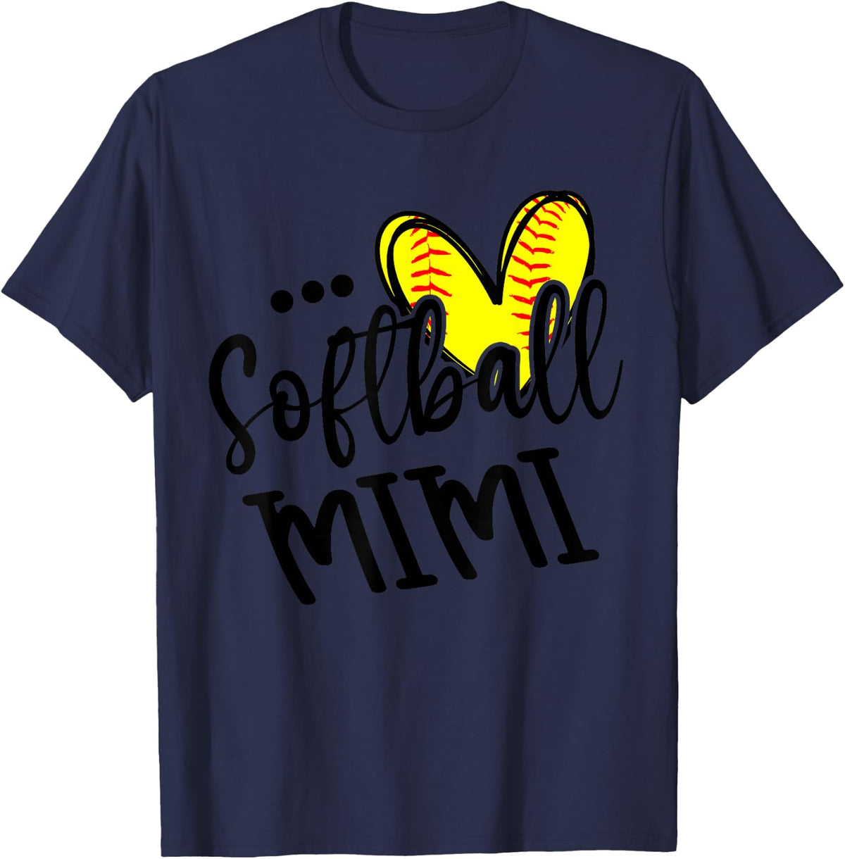 Softball Mimi T-Shirt - Navy Blue