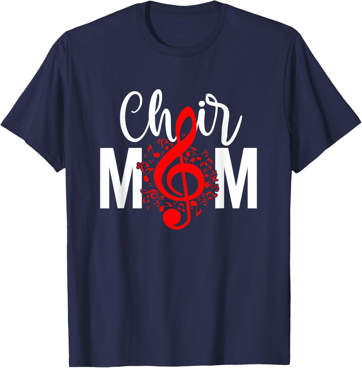 Choir Mom Of A Choir Member Choir Mama Choir Mother T-Shirt - Navy Blue