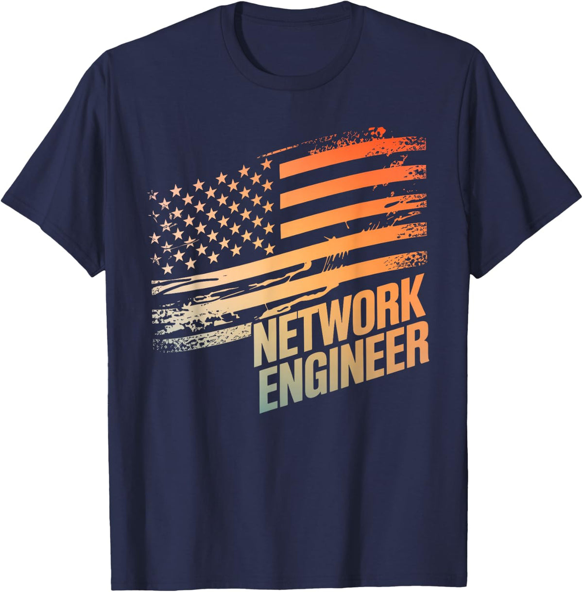 Network Engineer Art for Men Women Network Administrator T-Shirt - Navy Blue