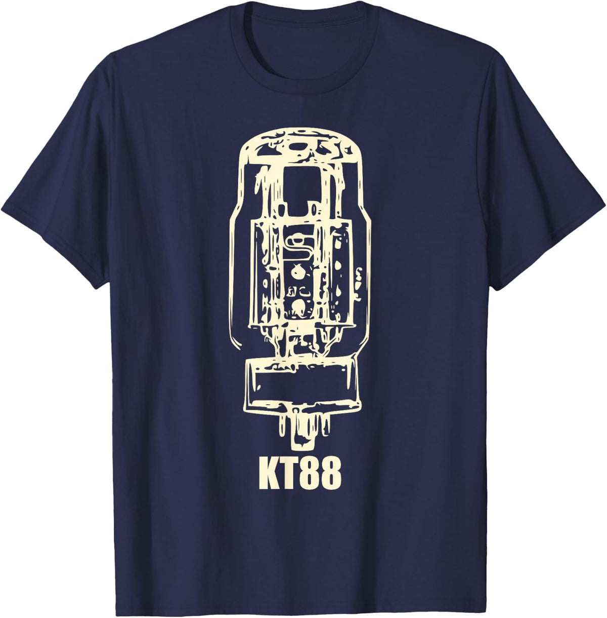 KT88 - The Tubes That Made the Rock 'n' Roll T-Shirt - Navy Blue