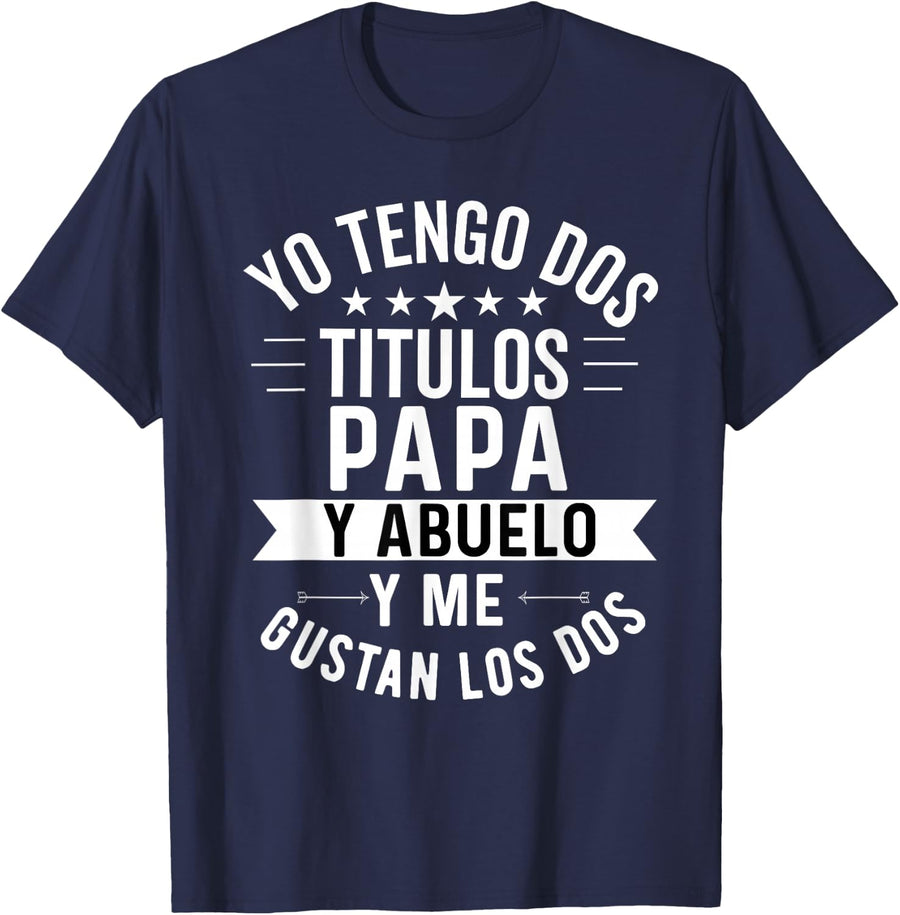 Father’s day in Spanish for grandpa abuelo camiseta chistosa T-Shirt - Navy Blue