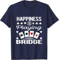 Bridge Player Card Game T-Shirt - Navy Blue