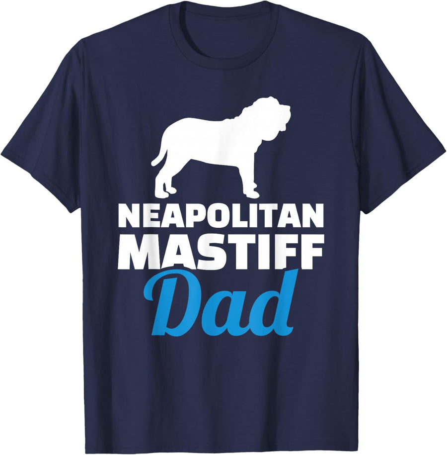 Neapolitan Mastiff Papa T-Shirt - Navy Blue