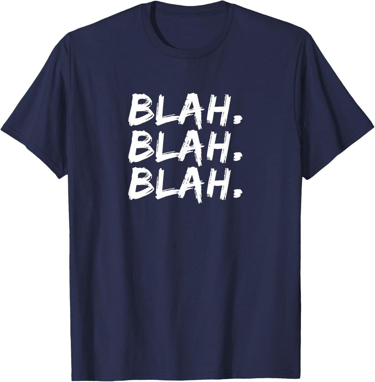 Three Blahs T-Shirt. Soft Grunge Fashion Shirt T-Shirt - Navy Blue