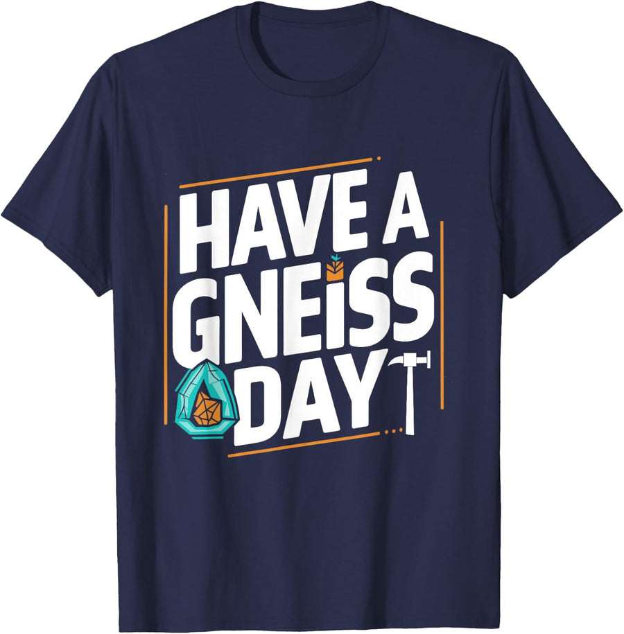 Geology Rock Hunting Crystallography Hunter Rock Collecting T-Shirt - Navy Blue