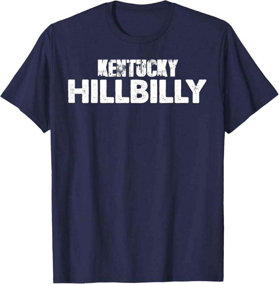 Kentucky Hillbilly Appalachia Funny T-Shirt - Navy Blue