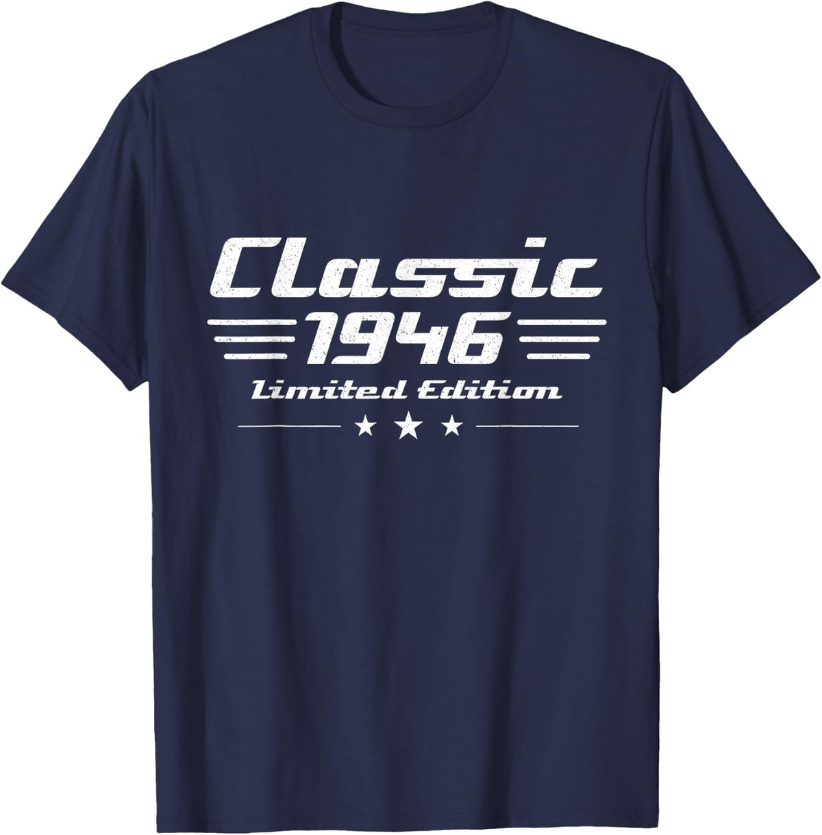 Funny 80th Birthday Classic Vintage Car Men 1946 80 Year Old T-Shirt - Navy Blue