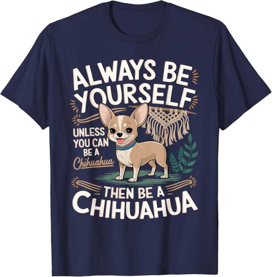 Cute Chihuahua Funny Saying Chihuahuas Lover sarcastic Jokes T-Shirt - Navy Blue
