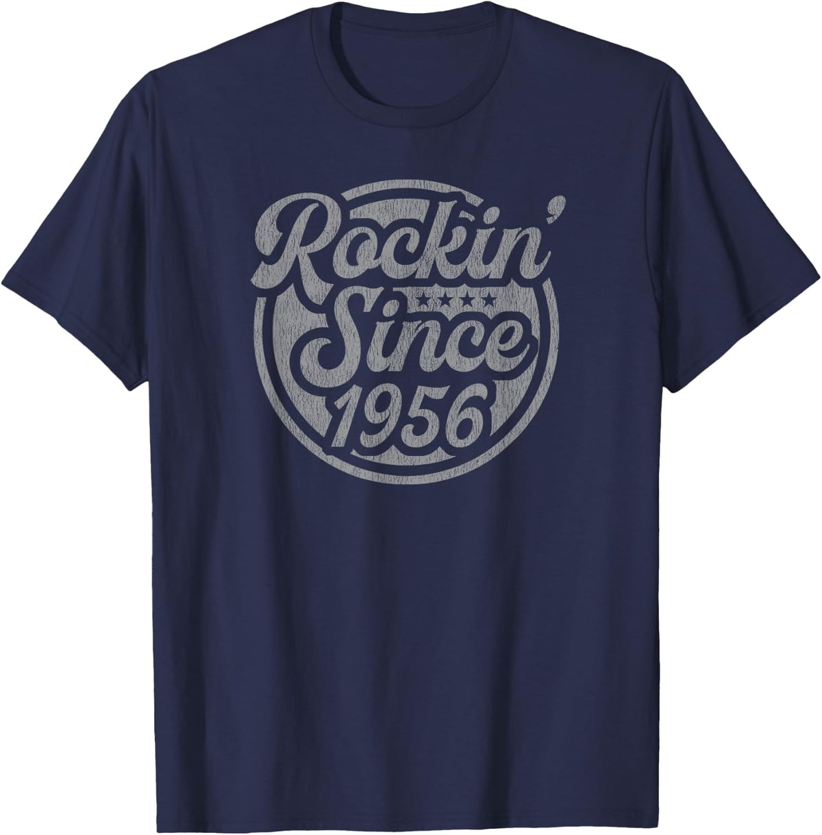 70 Year Old Classic Rock and Roll Fan 1956 70th Birthday T-Shirt - Navy Blue