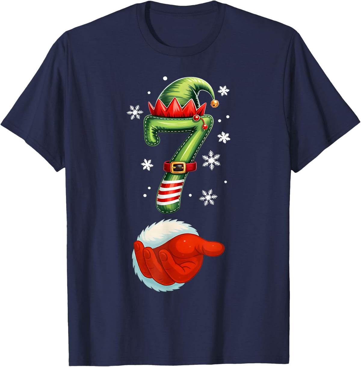 Funny 67 Six Seven Meme Couple Matching Christmas Pajamas T-Shirt - Navy Blue