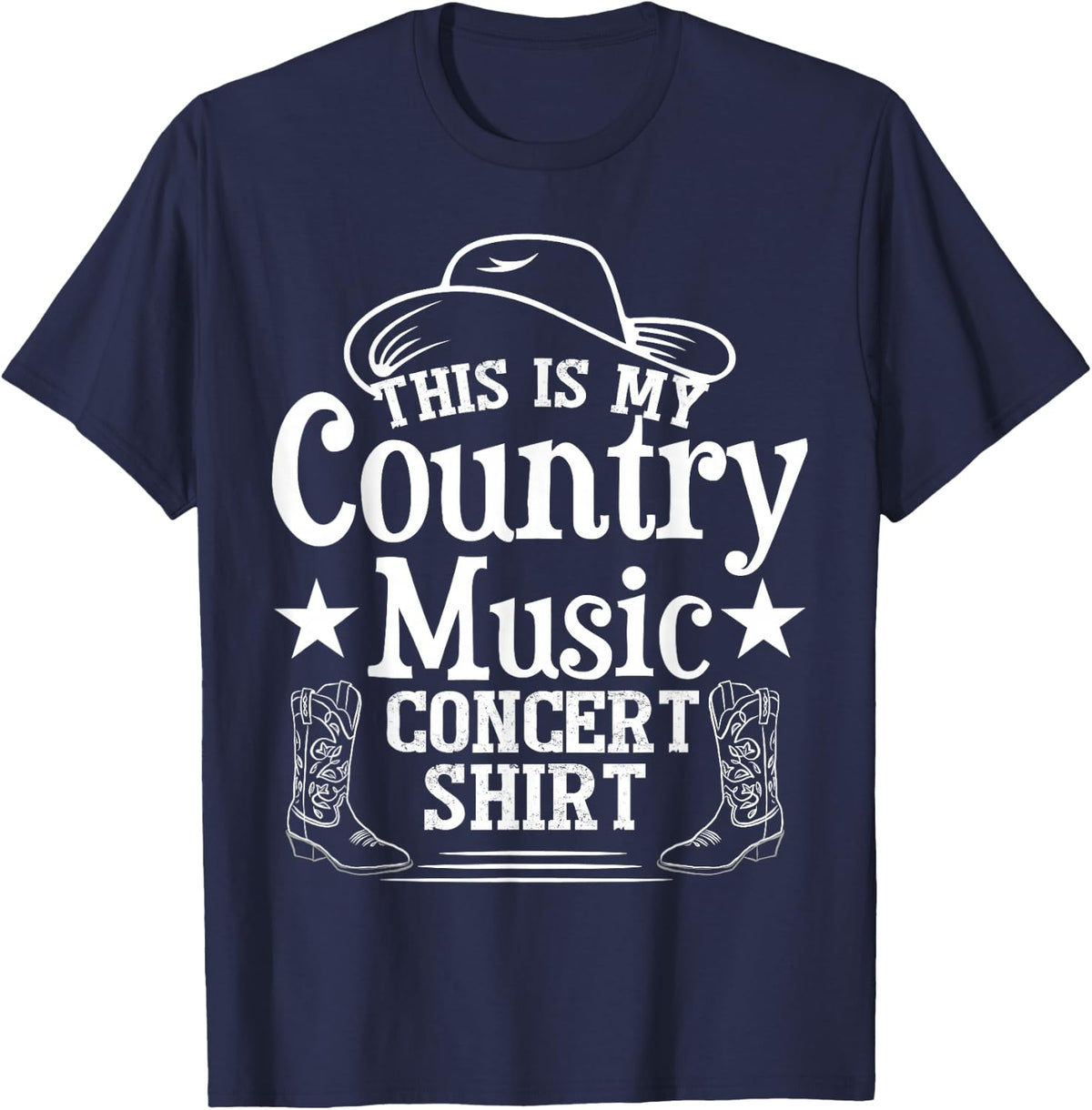 Das ist mein Country-Musik Concert T-Shirt - Navy Blue