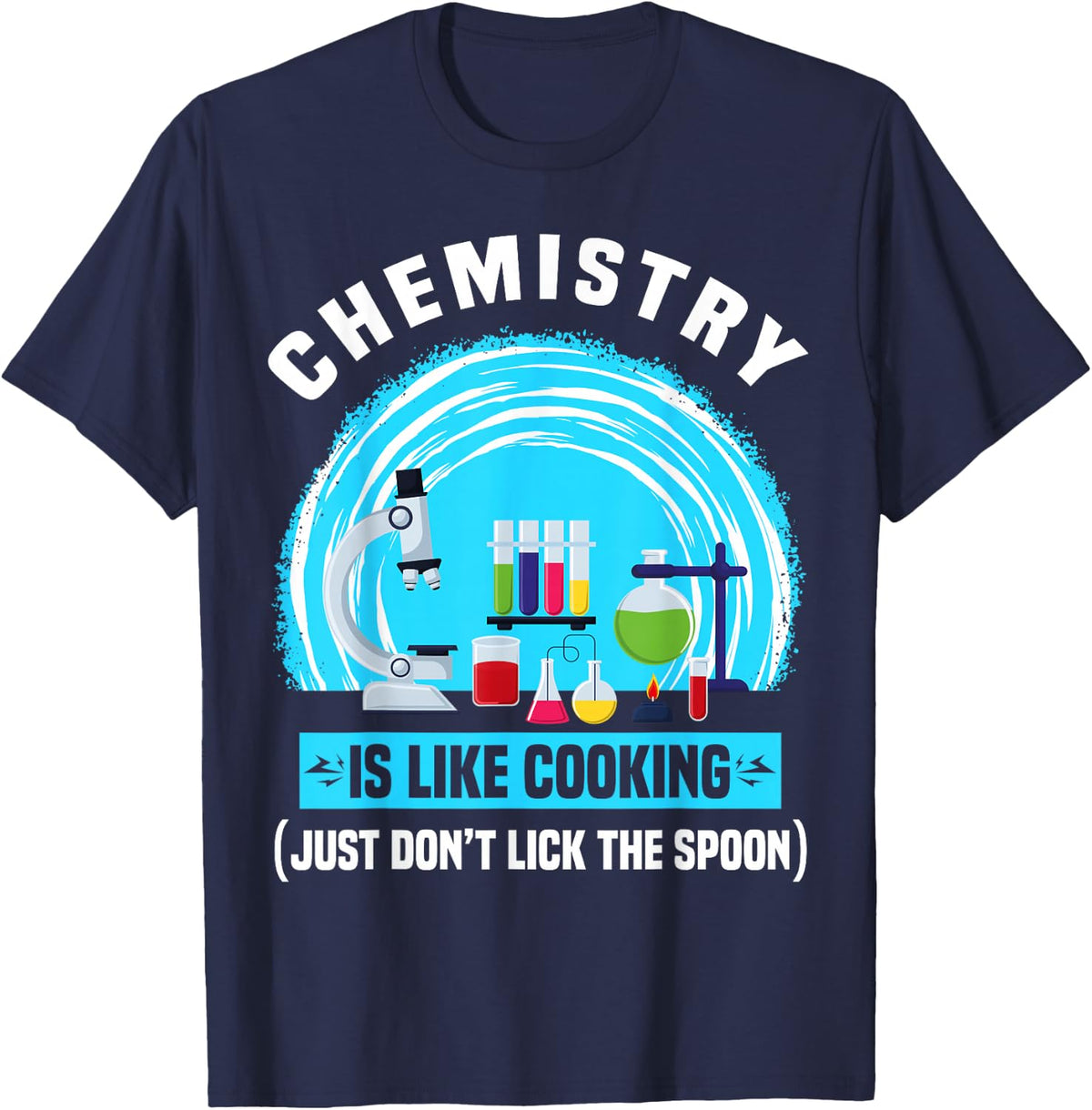 Chemistry Teacher Experiment Professor Educator Instructor T-Shirt - Navy Blue