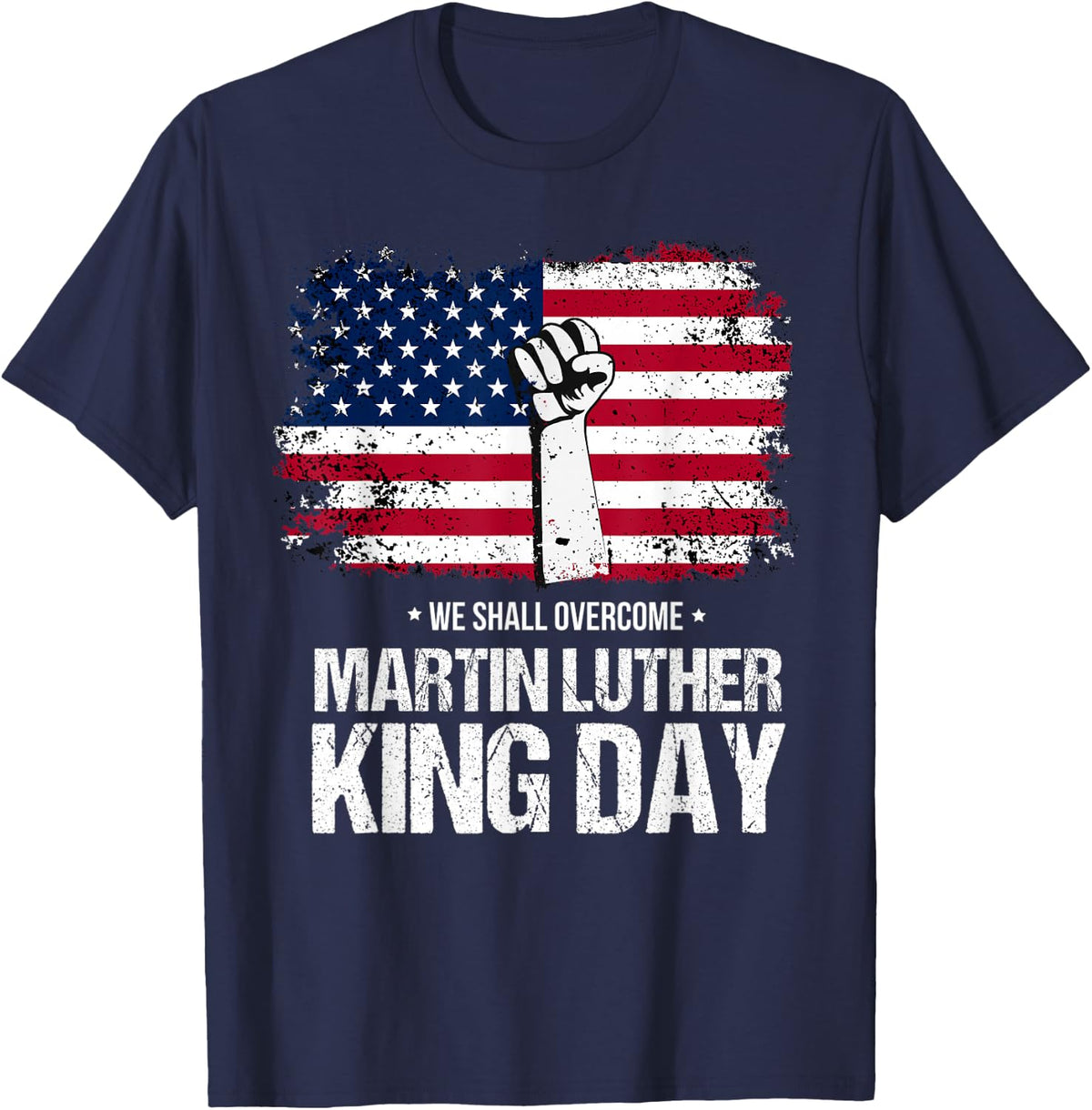 Martin luther king tee for Men, Women and Kids T-Shirt - Navy Blue