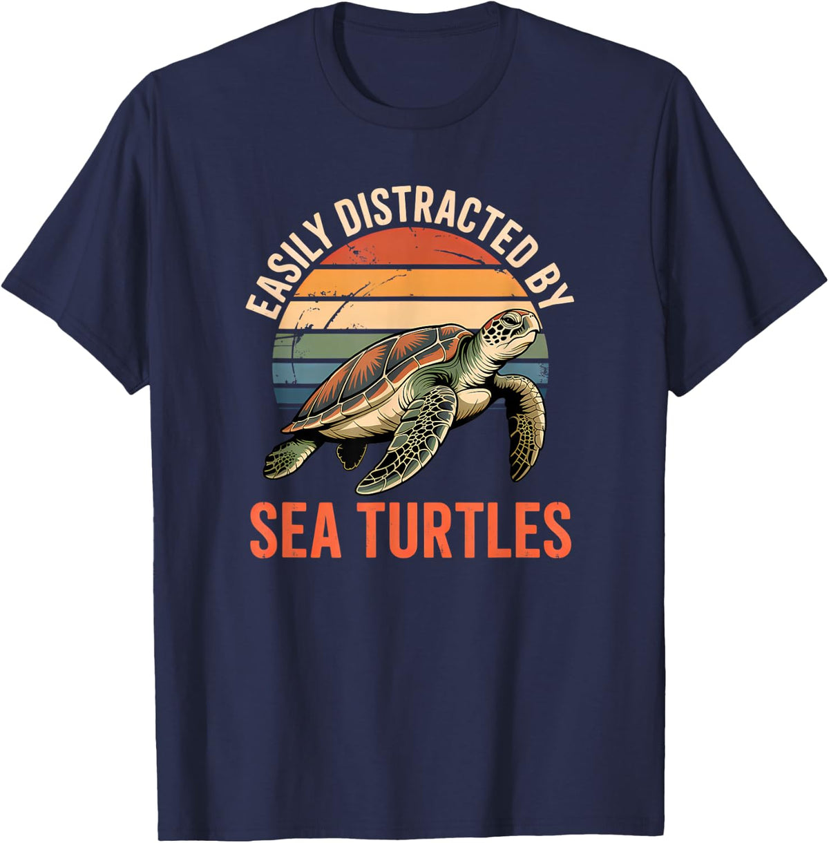 Sea Turtle T-Shirt - Navy Blue