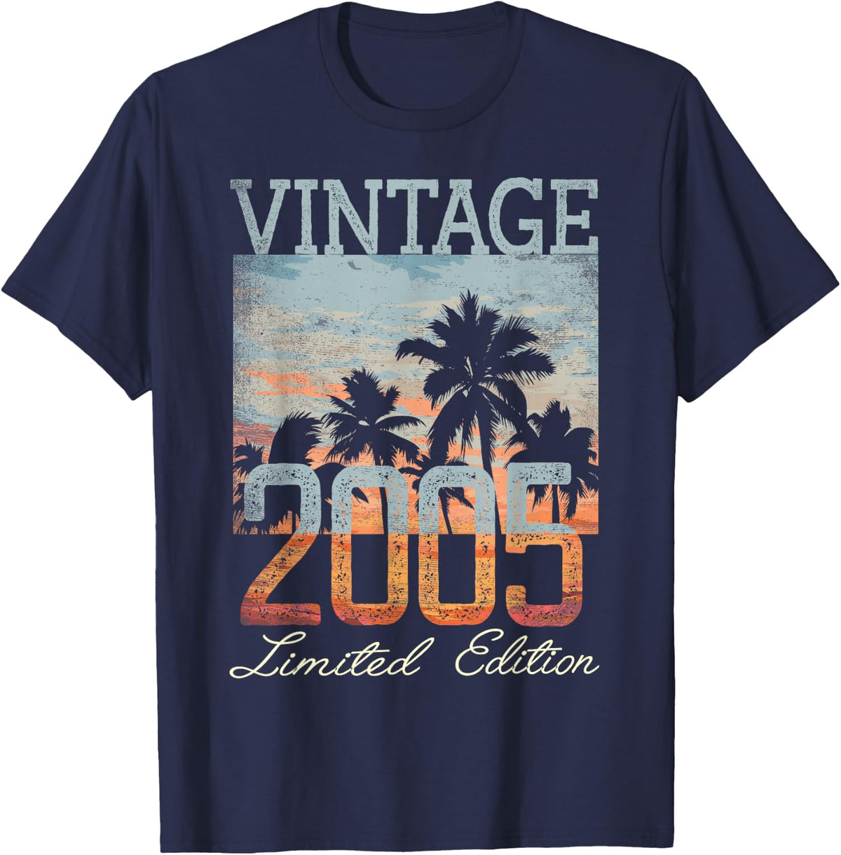 Vintage 2005 Limited Edition 21st Birthday 21 Year Old Gifts T-Shirt - Navy Blue