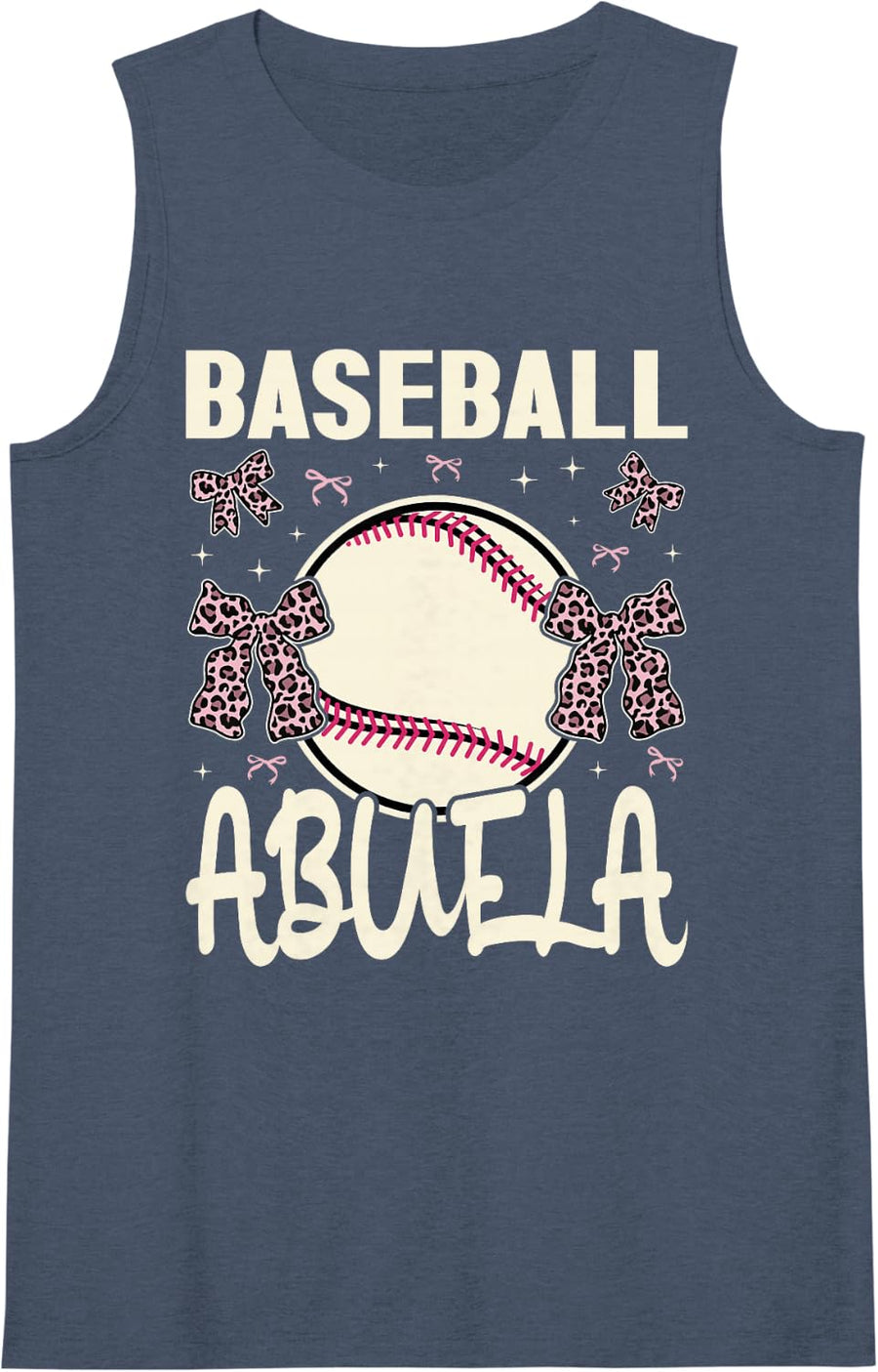 Women's Baseball Lover Player Cute Grandma Grandmother Women Abuela Tank Top - Navy Blue