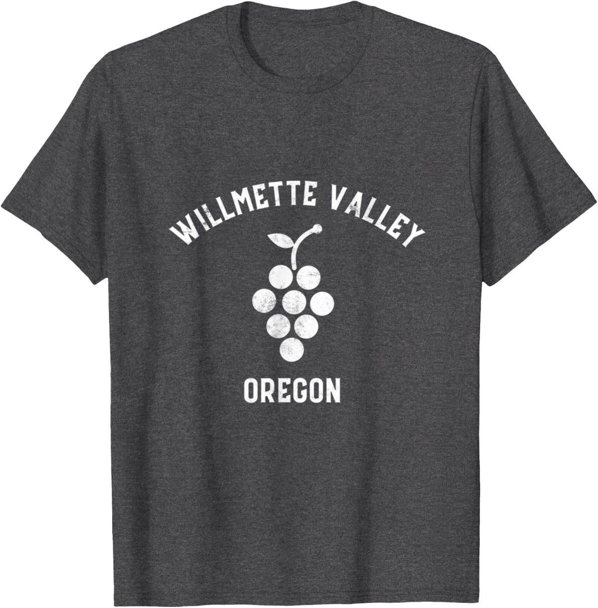 Willamette Valley Oregon Wine Country Wine Maker Souvenir T-Shirt - Dark Heather Grey