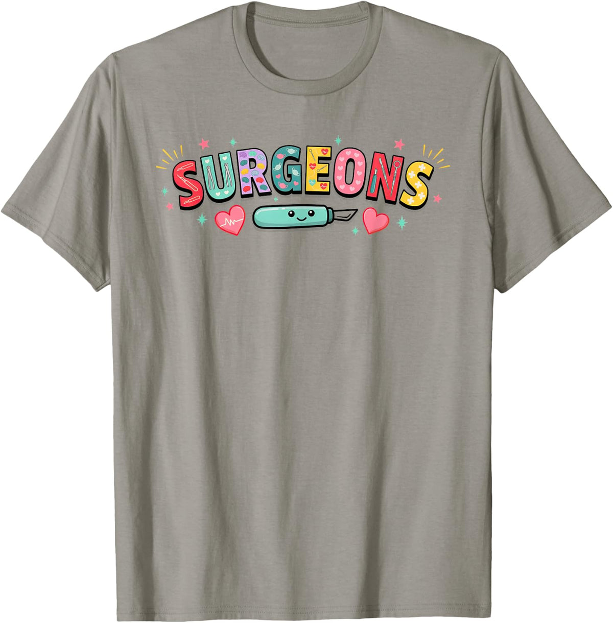 Thoracic Surgery Cardiothoracic Chest Surgeon Operating T-Shirt - Slate Grey
