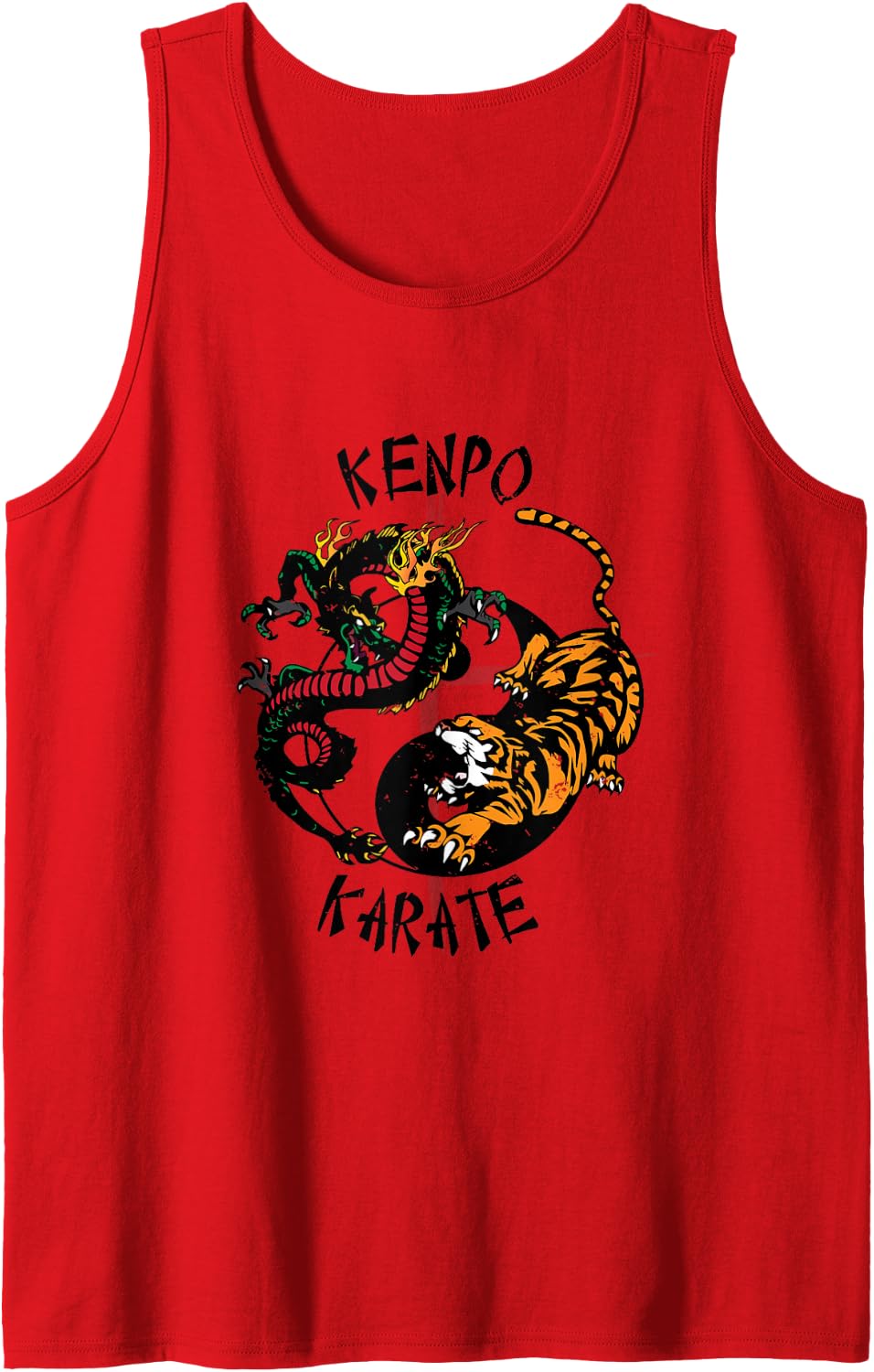 Kenpo Karate Self Defense Martial Arts Tank Top - Red