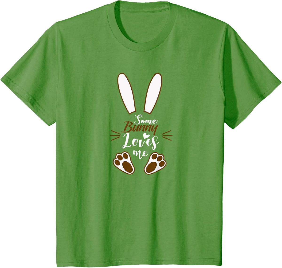 Easter Bunny Some Bunny Loves Me Shirt T-Shirt - Grass Green
