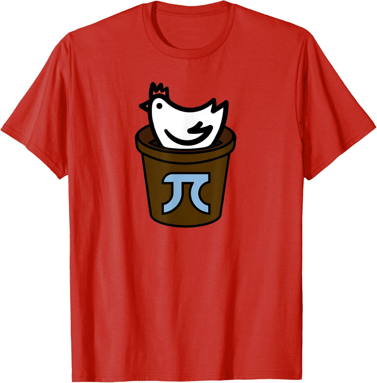 Chicken Pot Pi Day Shirt Women, Men & Kids | Pi Day T Shirt T-Shirt - Red