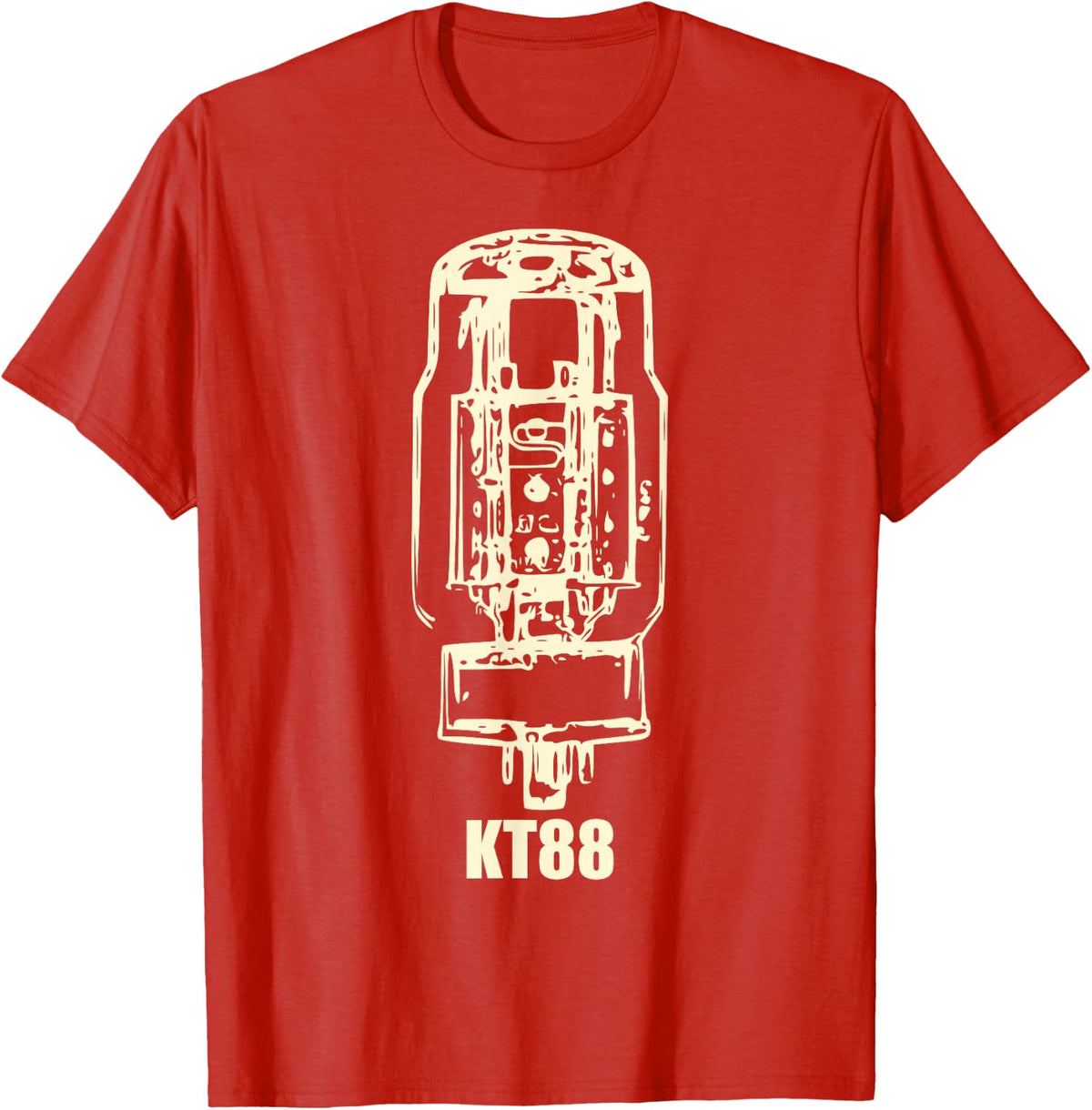 KT88 - The Tubes That Made the Rock 'n' Roll T-Shirt - Red