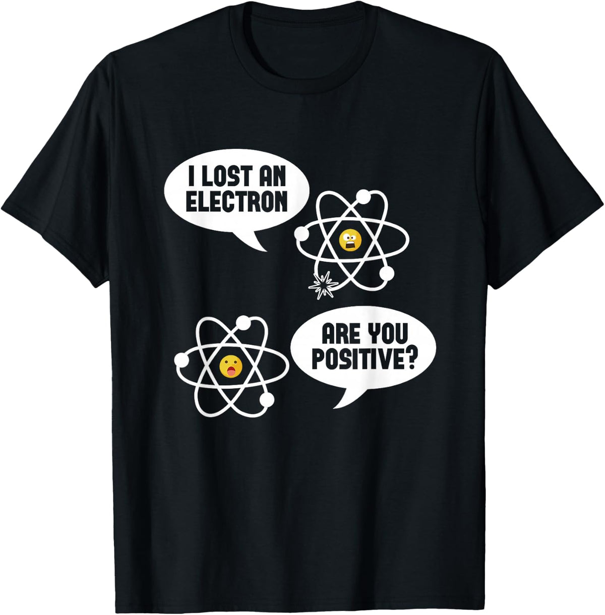 Physics Nerd Science Atom - Pysics Physicist T-Shirt - Black