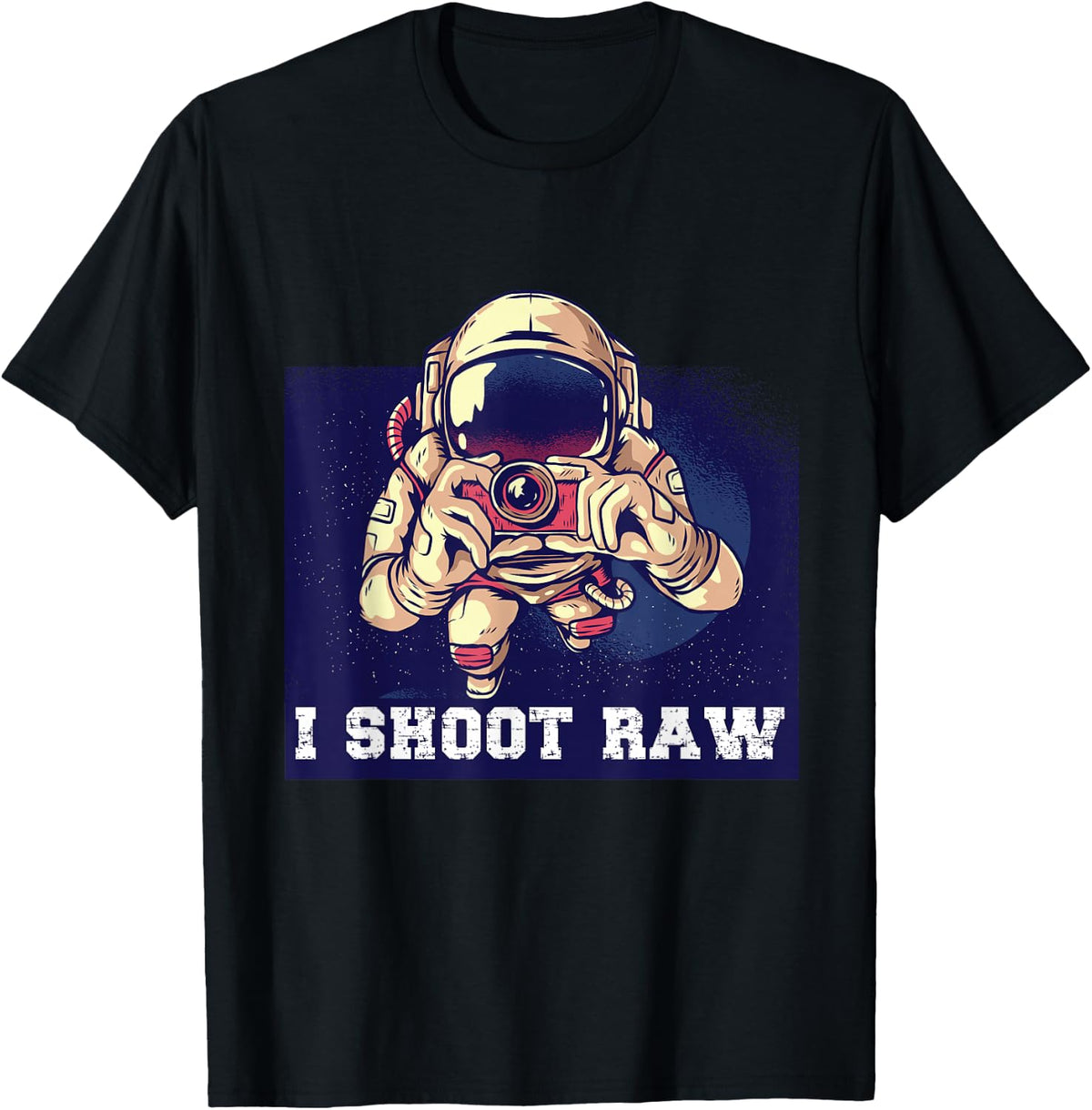 I Shoot Raw T-Shirt - Black
