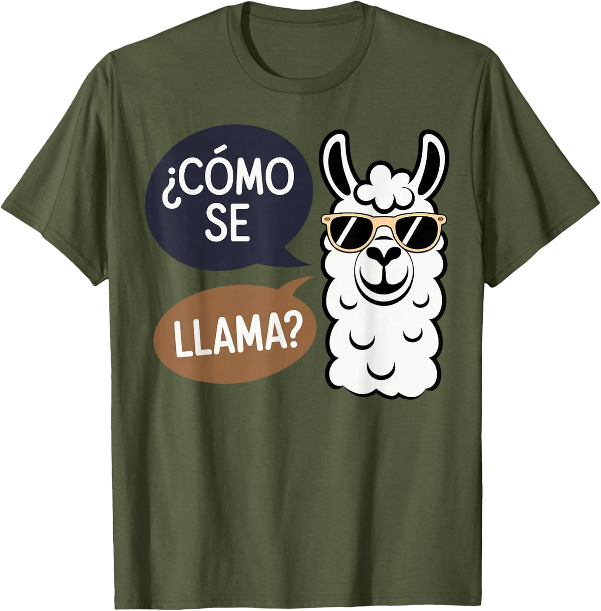 Como Se Llama - English As A Second Language ESL Teacher T-Shirt - Olive Green