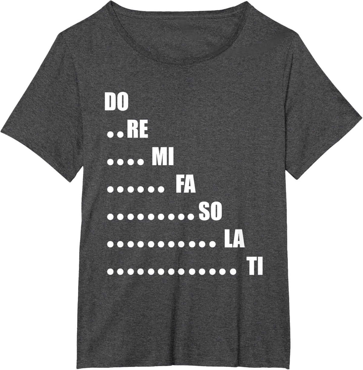 Musik Studium DO RE MI FA SO Music Teacher Choir Vocal T-Shirt - Dark Heather Grey