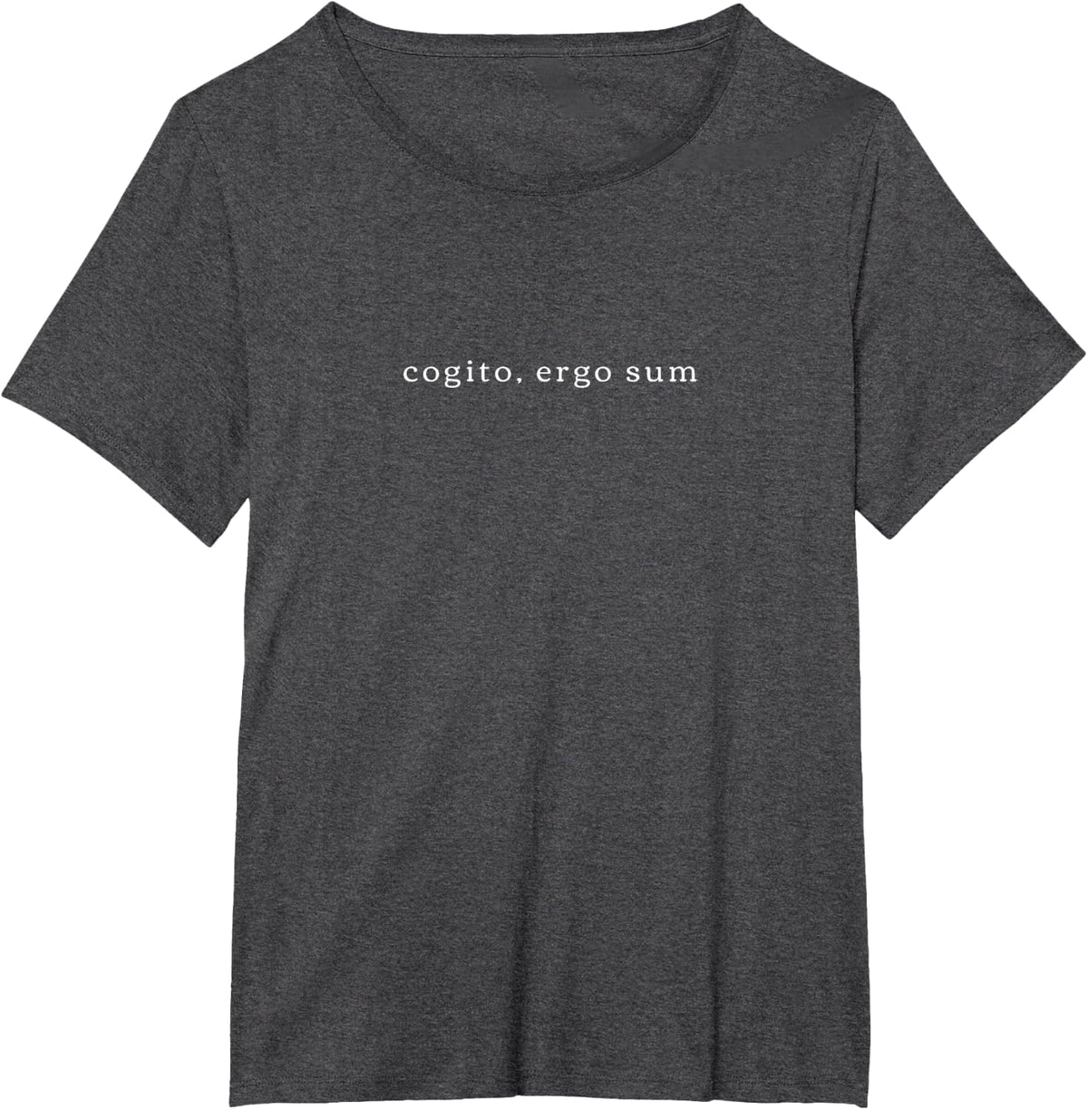 Cogito Ergo Sum | Descartes Rationalism Philosophy Quote T-Shirt - Dark Heather Grey