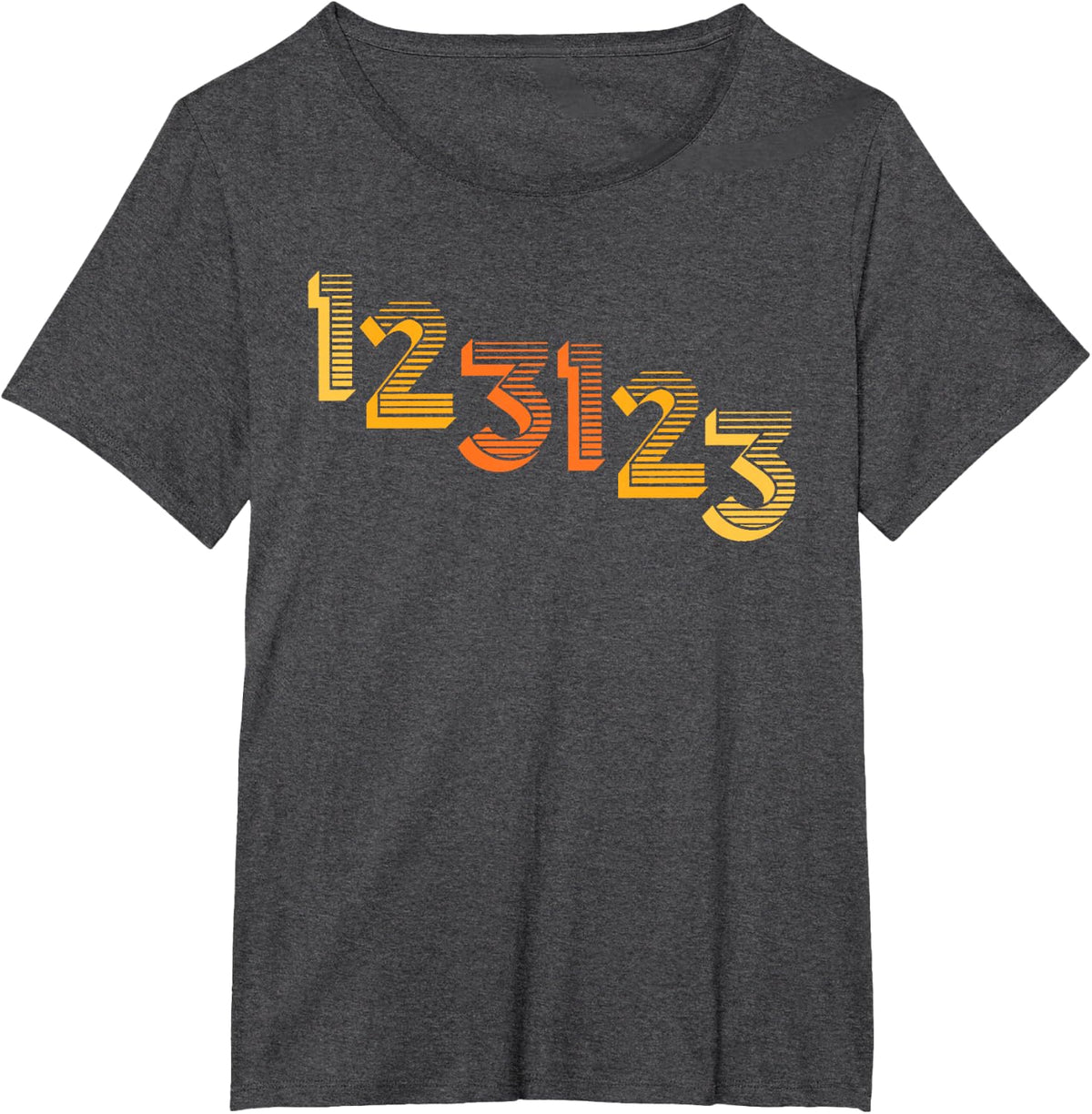 Happy New Year 123123 Last Day Of 2023 Retro December 31 2 T-Shirt - Dark Heather Grey