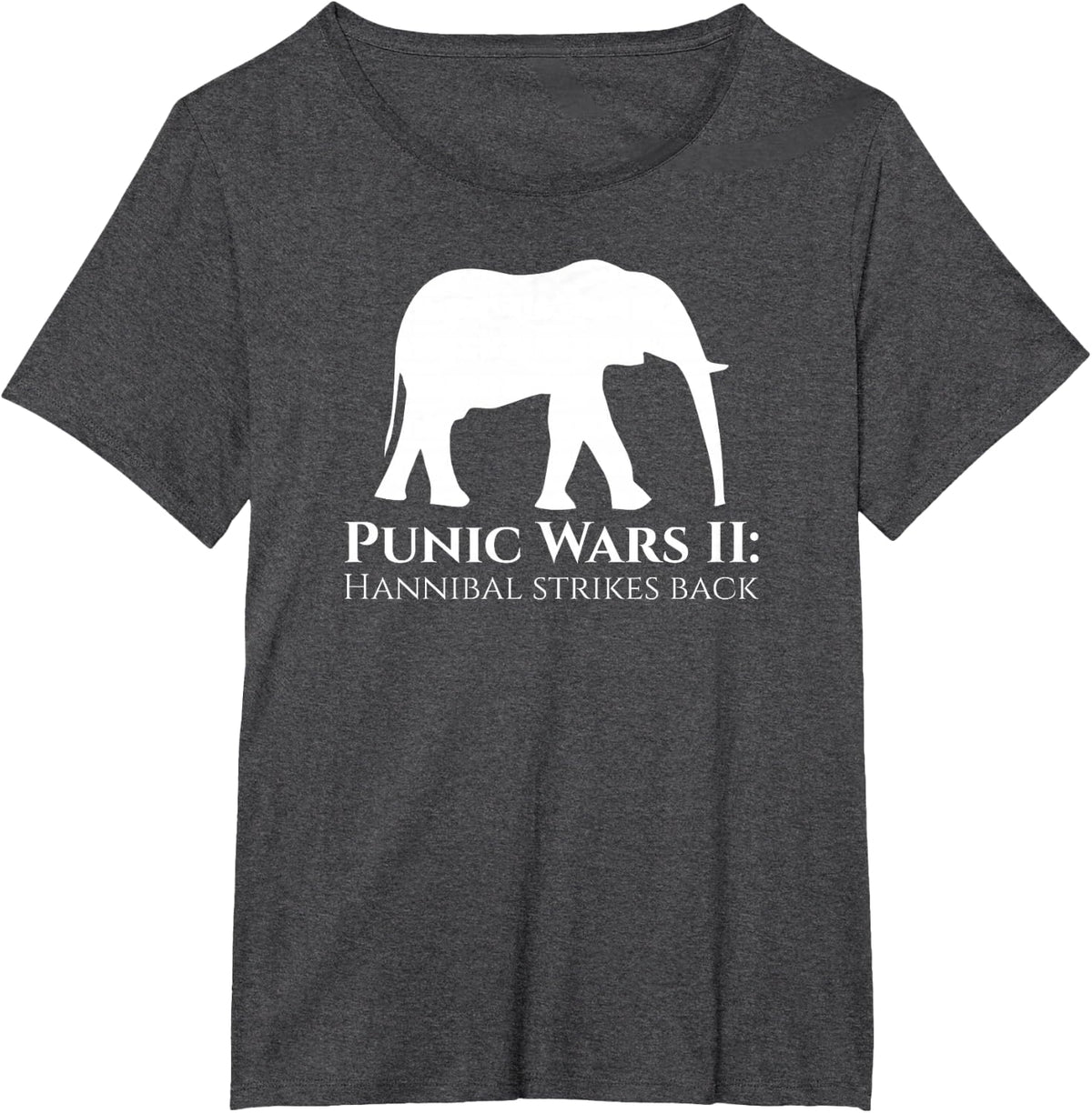 Classical History Second Punic War Hannibal Barca Carthage T-Shirt - Dark Heather Grey