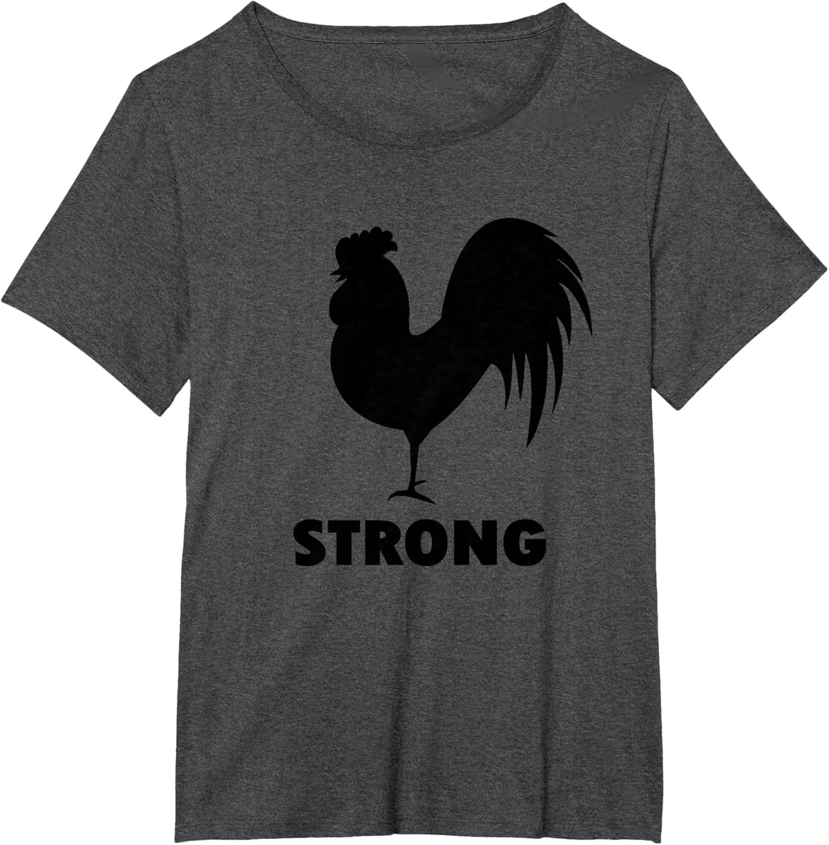 Cock Strong Gym T-Shirt for Weightlifters and bodybuilders T-Shirt - Dark Heather Grey
