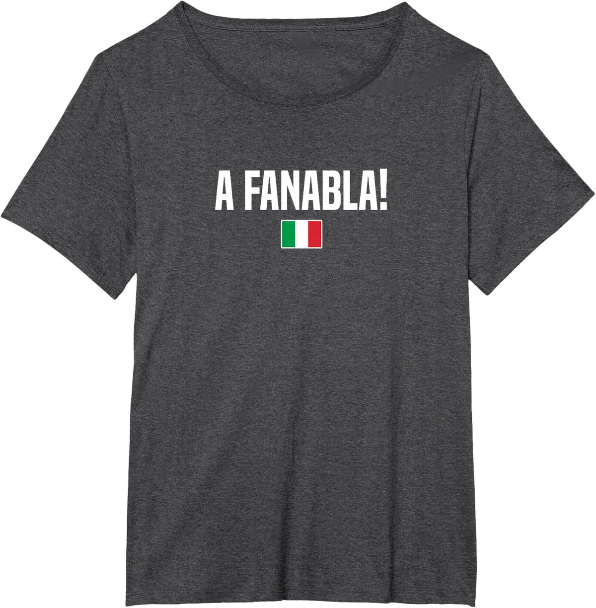 A Fanabla Italian Slang T-Shirt - Dark Heather Grey