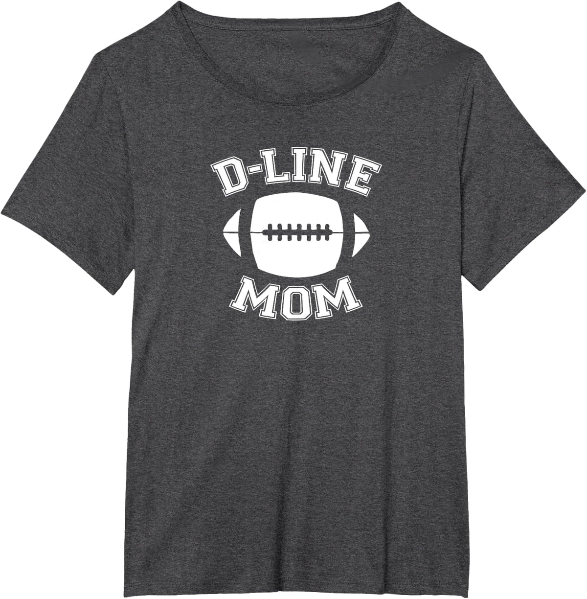 DLine Mom Football Parent Game Day Sports Defensive Line T-Shirt - Dark Heather Grey
