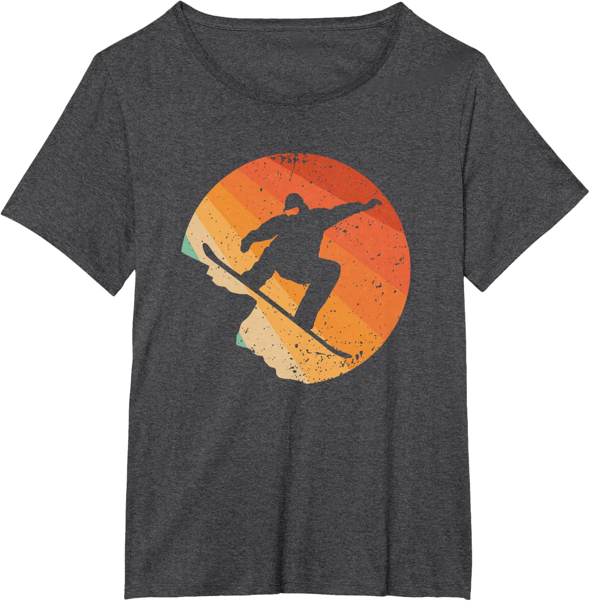 Funny Snowboarding Art for Men Women Snowboard Snowboarder T-Shirt - Dark Heather Grey