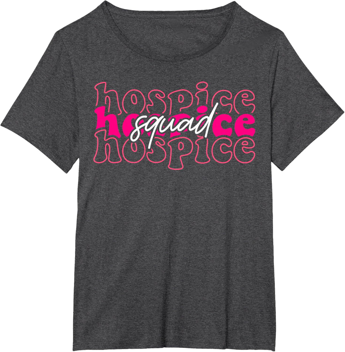 Hospice Squad Hospice Aide Nurse Nursing T-Shirt - Dark Heather Grey