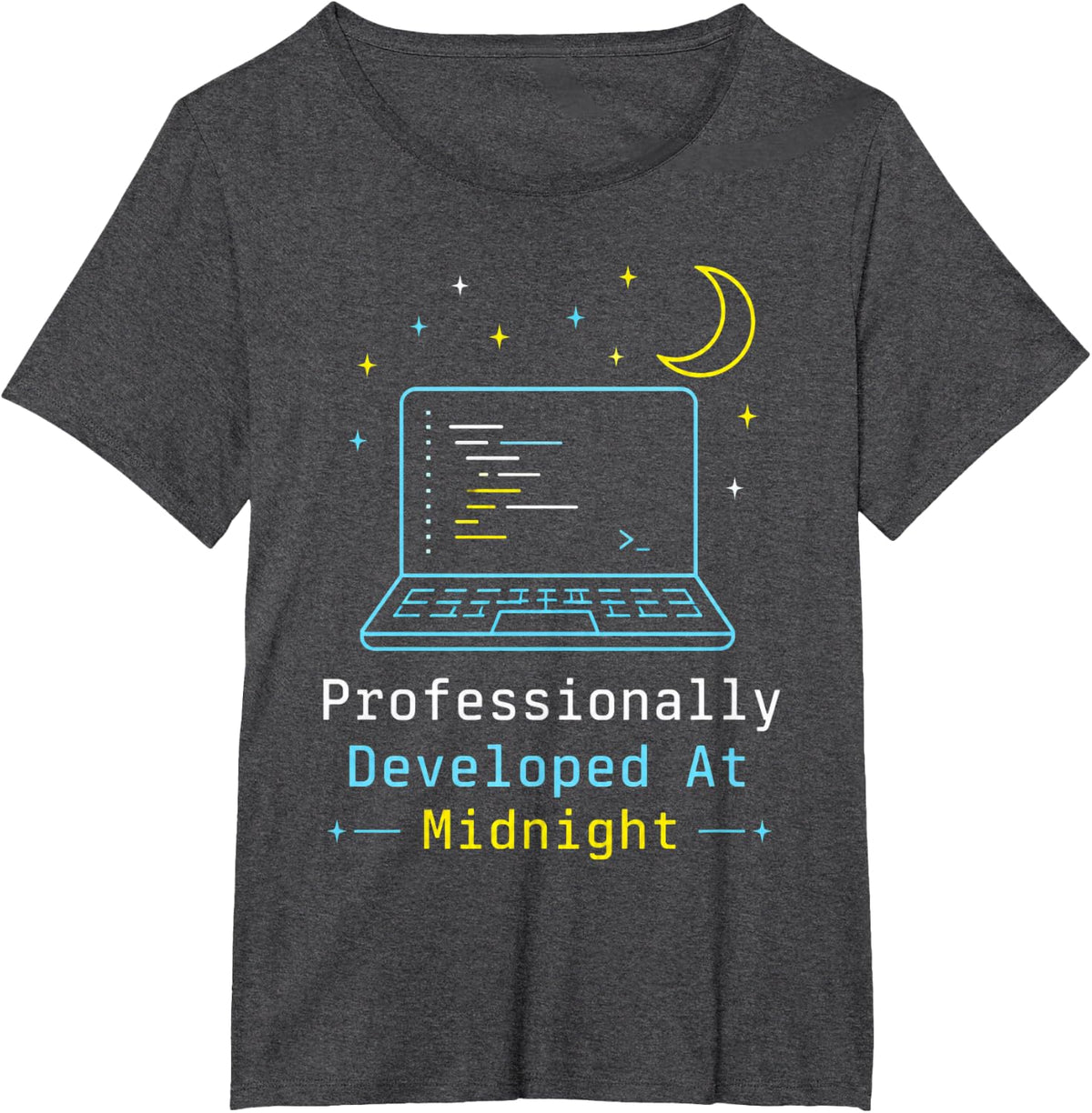 Professionally Developed Developer Coder Programmer Engineer T-Shirt - Dark Heather Grey