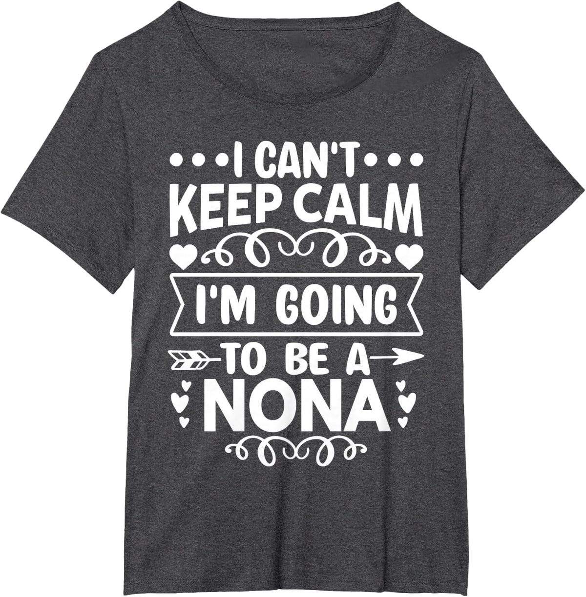 I Can't Keep Calm I'm Going To Be a Nona T-Shirt - Dark Heather Grey