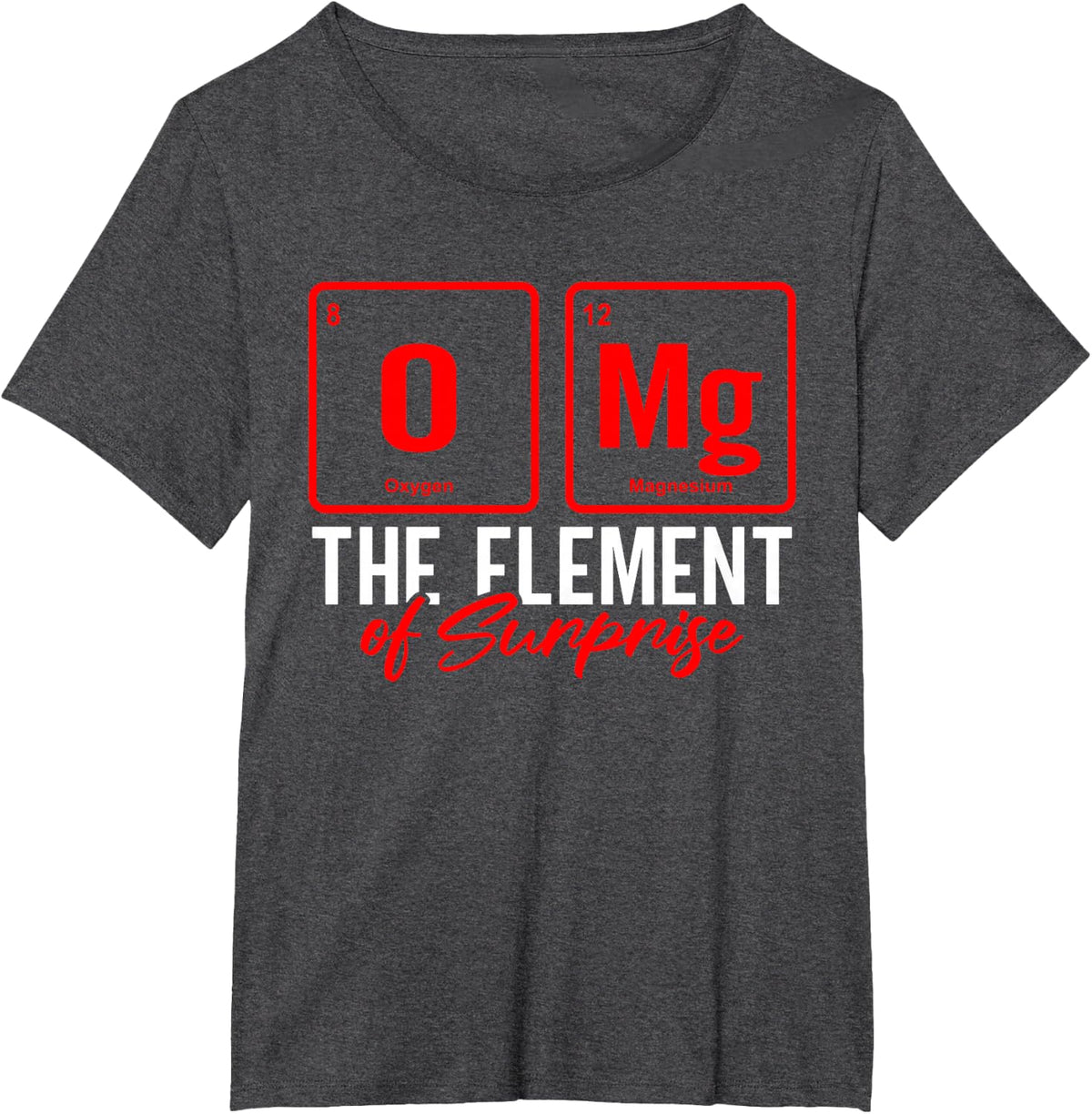 Periodic Table Elements Chemist T-Shirt - Dark Heather Grey