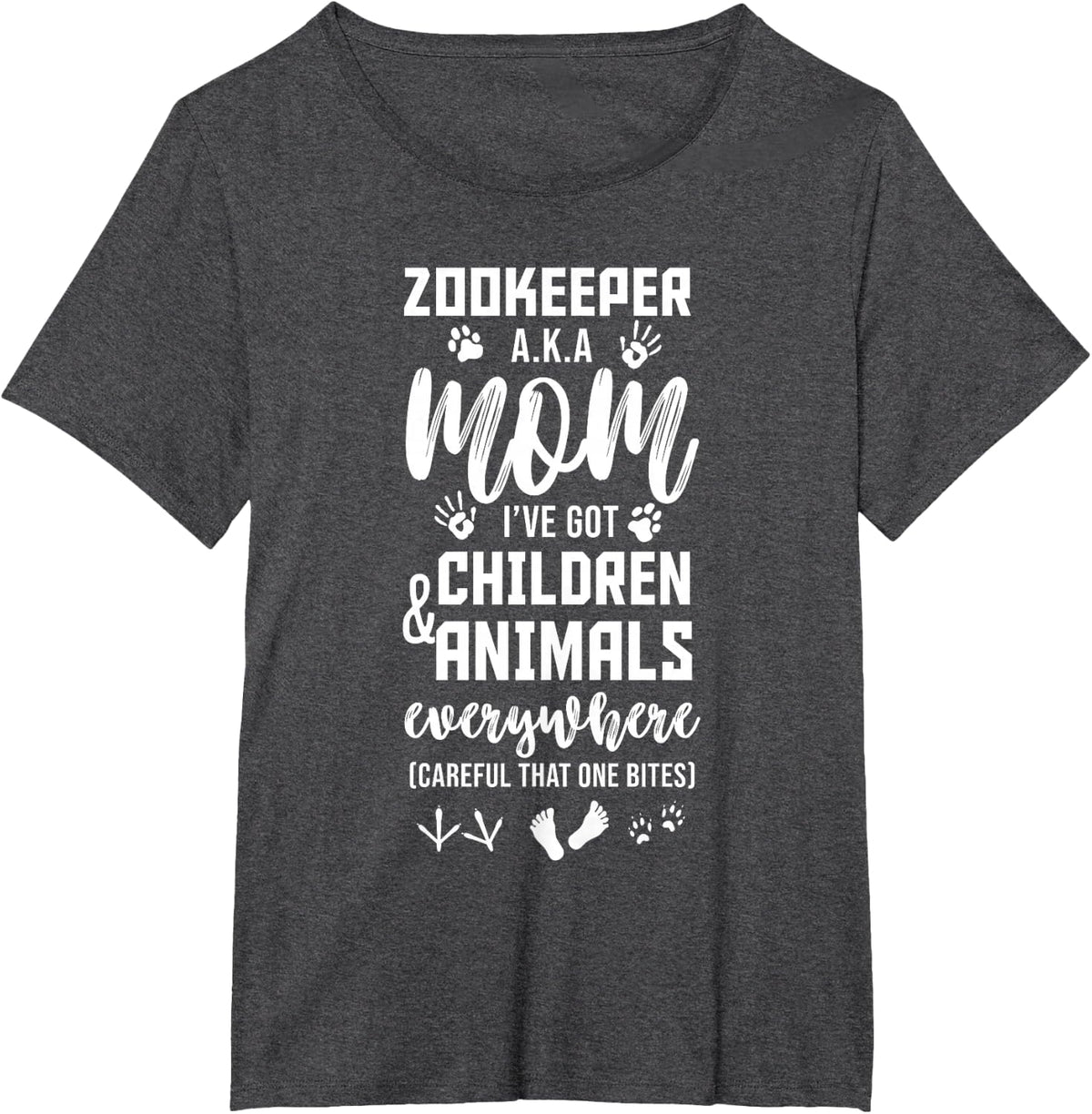 Zookeeper Mom T-Shirt - Dark Heather Grey